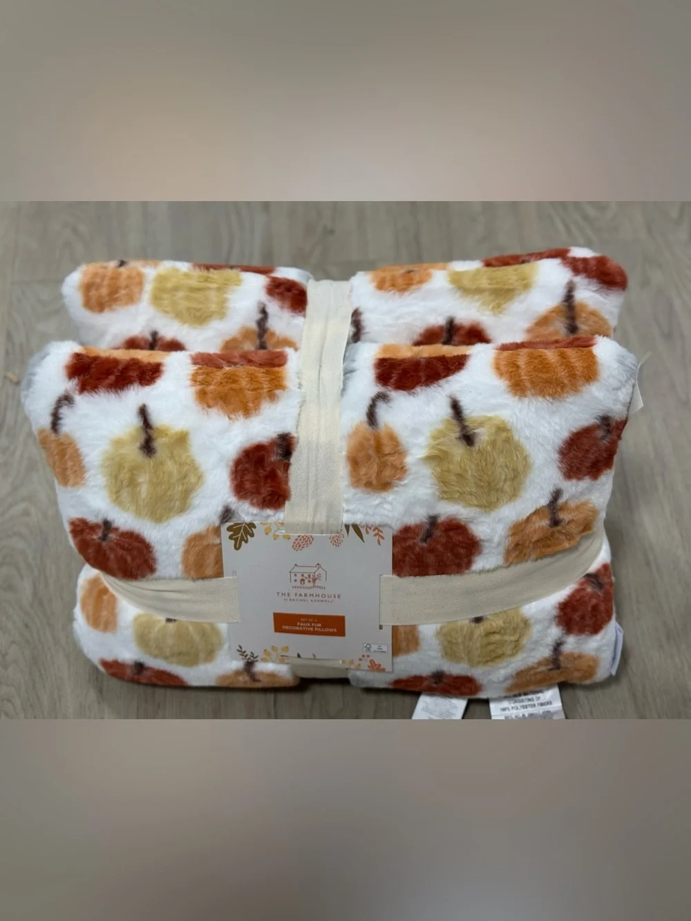 The Farmhouse Collection Faux Fur Decorative Pillow